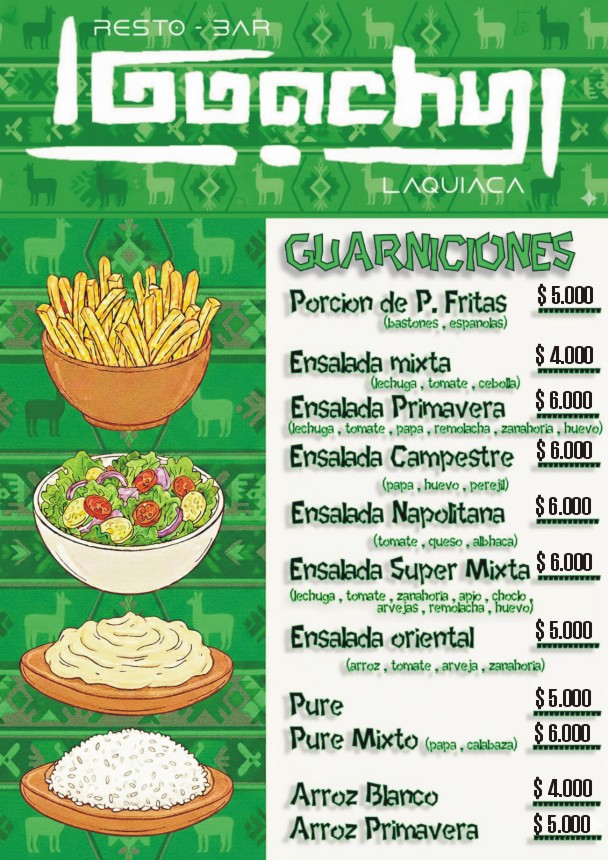 Carta del Menú